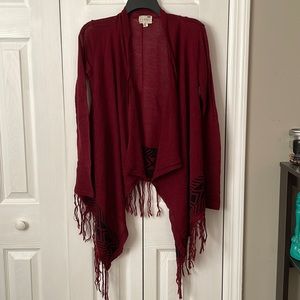 Cardigan with black design
